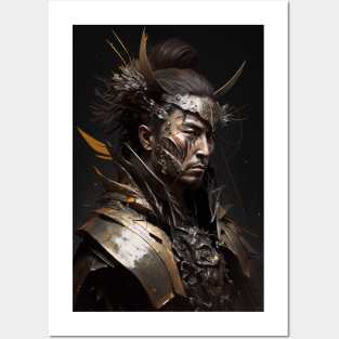 Warrior Portrait Fantasy Painting Dark Character Wild Spirit Epic Posters and Art